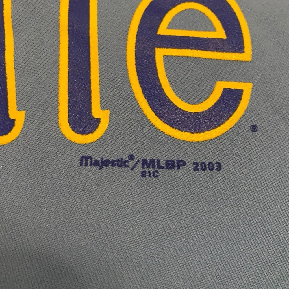 Majestic Seattle Mariners Cooperstown Collection Retro Jersey XL Baby Blue Y2K - Picture 7 of 10